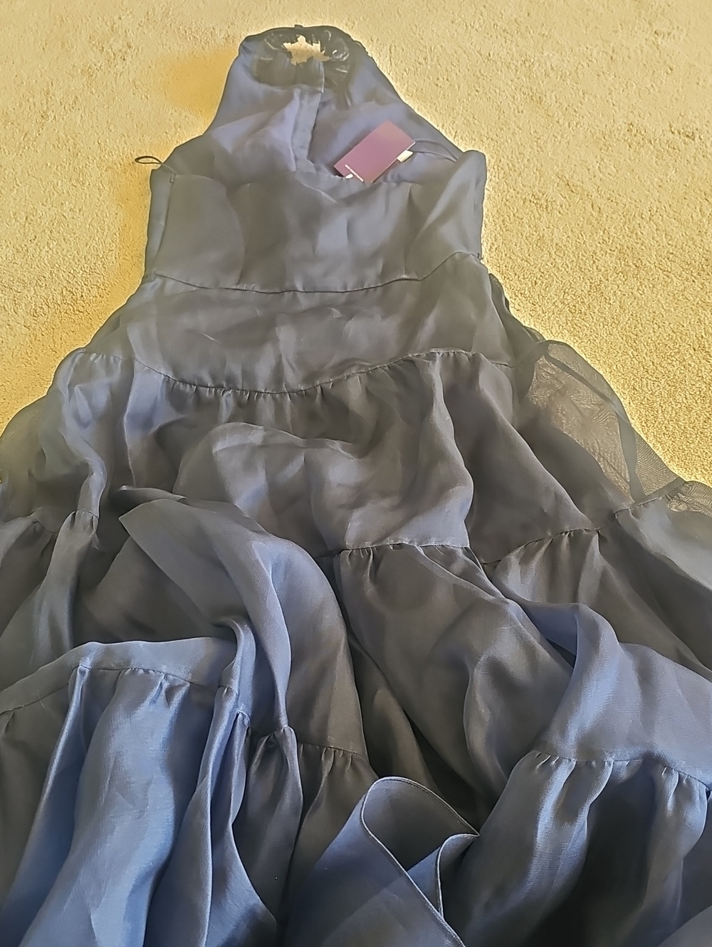 Ralph Lauren Navy Halter Maxi Dress - Picture 8 of 12